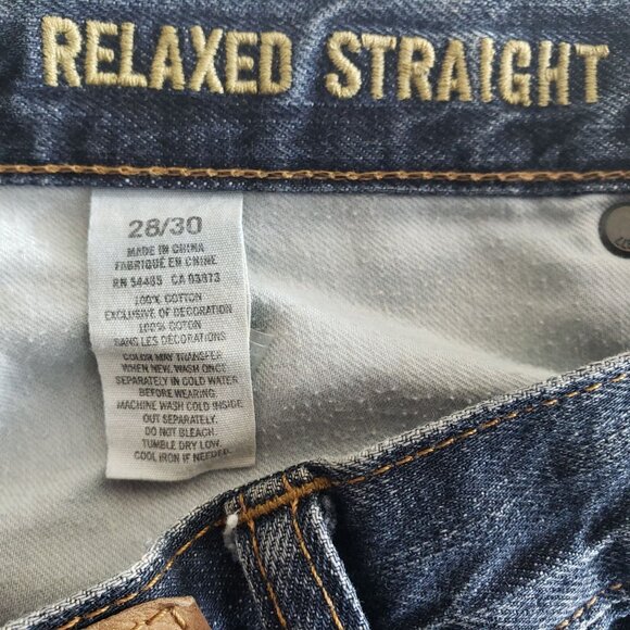 American Eagle Denim Jeans Mens Size 28/30 Relaxed Straight Blue - Picture 6 of 8